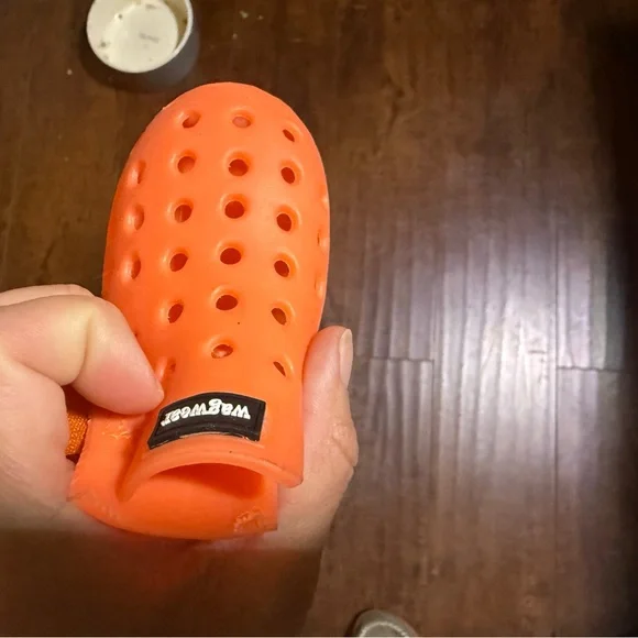 Wagwear Vibrant Orange Dog Water Shoes - Picture 3 of 7